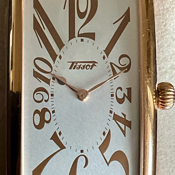 Rare Deco Tissot Heritage Banana Watch w Original Box Booklets EUC - Picture 7 of 16